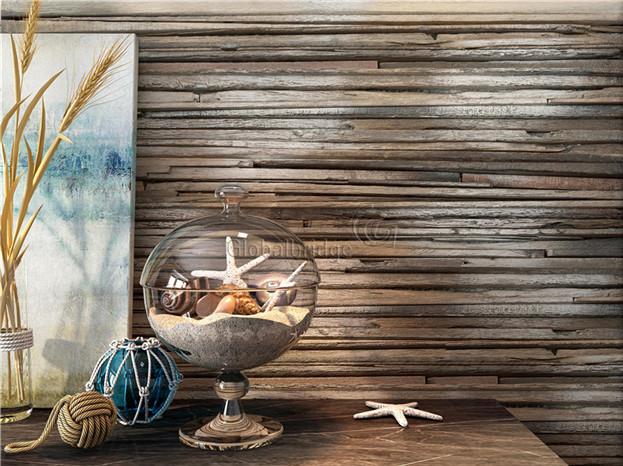wood mosaic panel