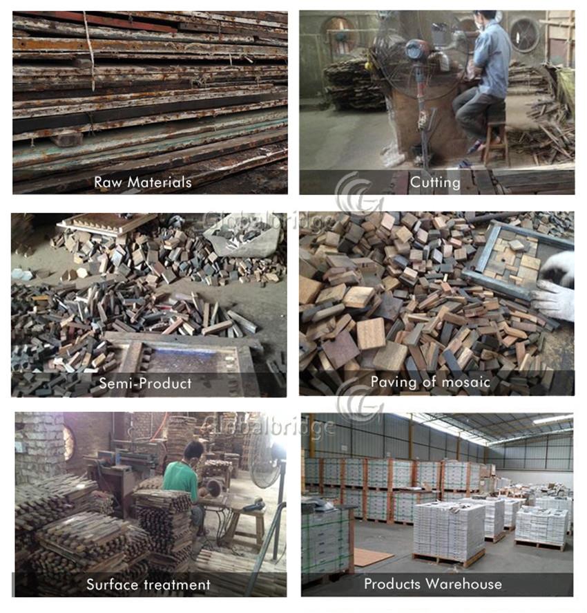 wood mosaic production
