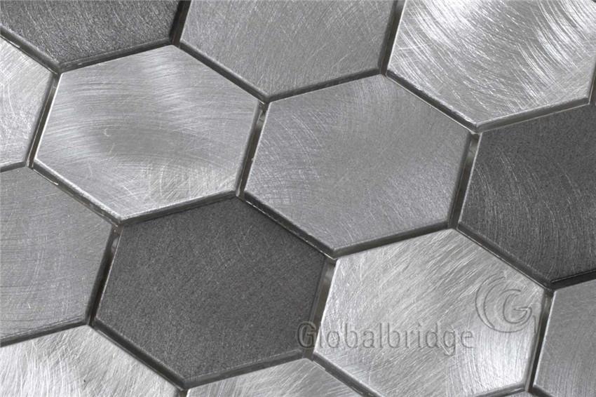 azulejos de pared de metal