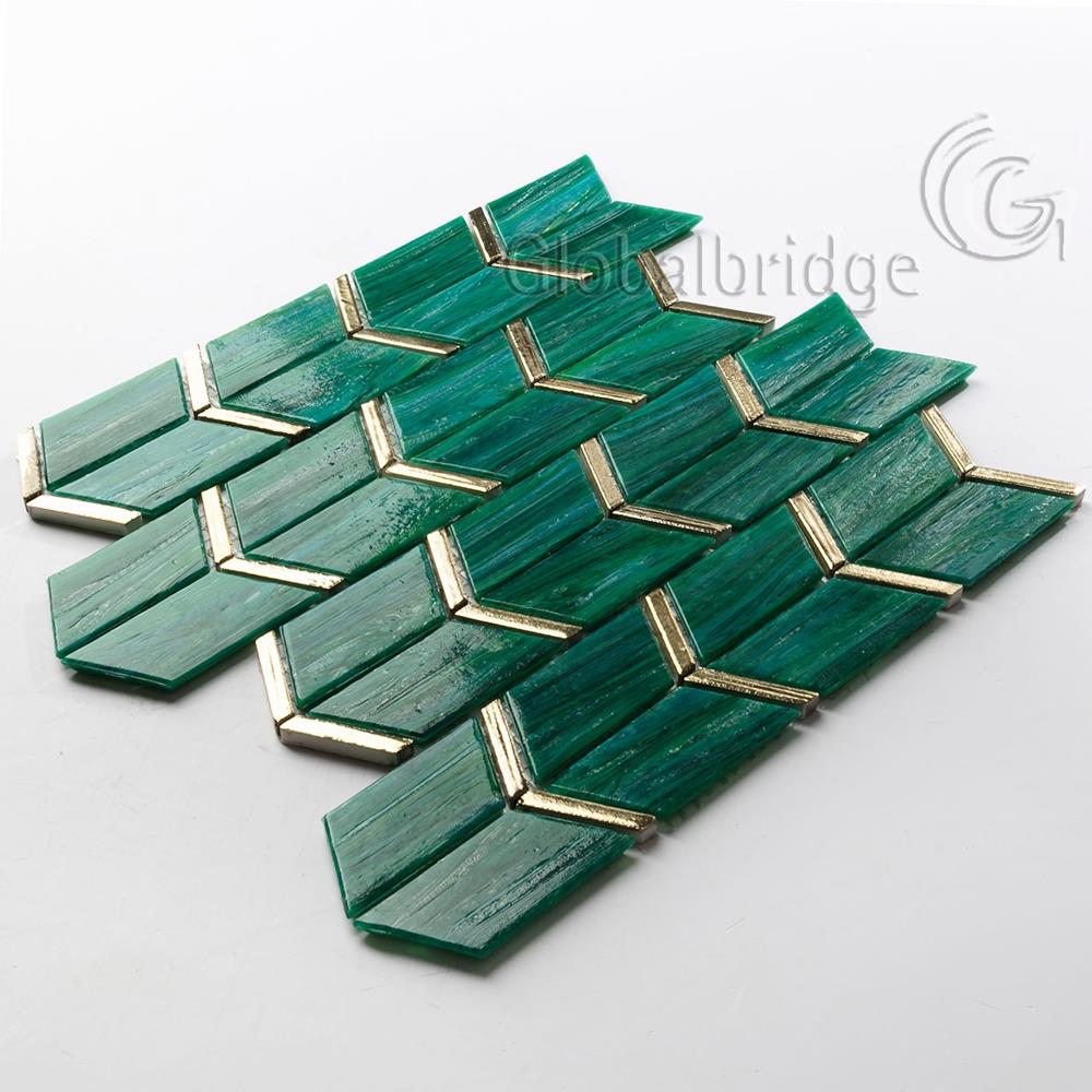Azulejos de pared de mosaico de vidrio de diseño único de Stream