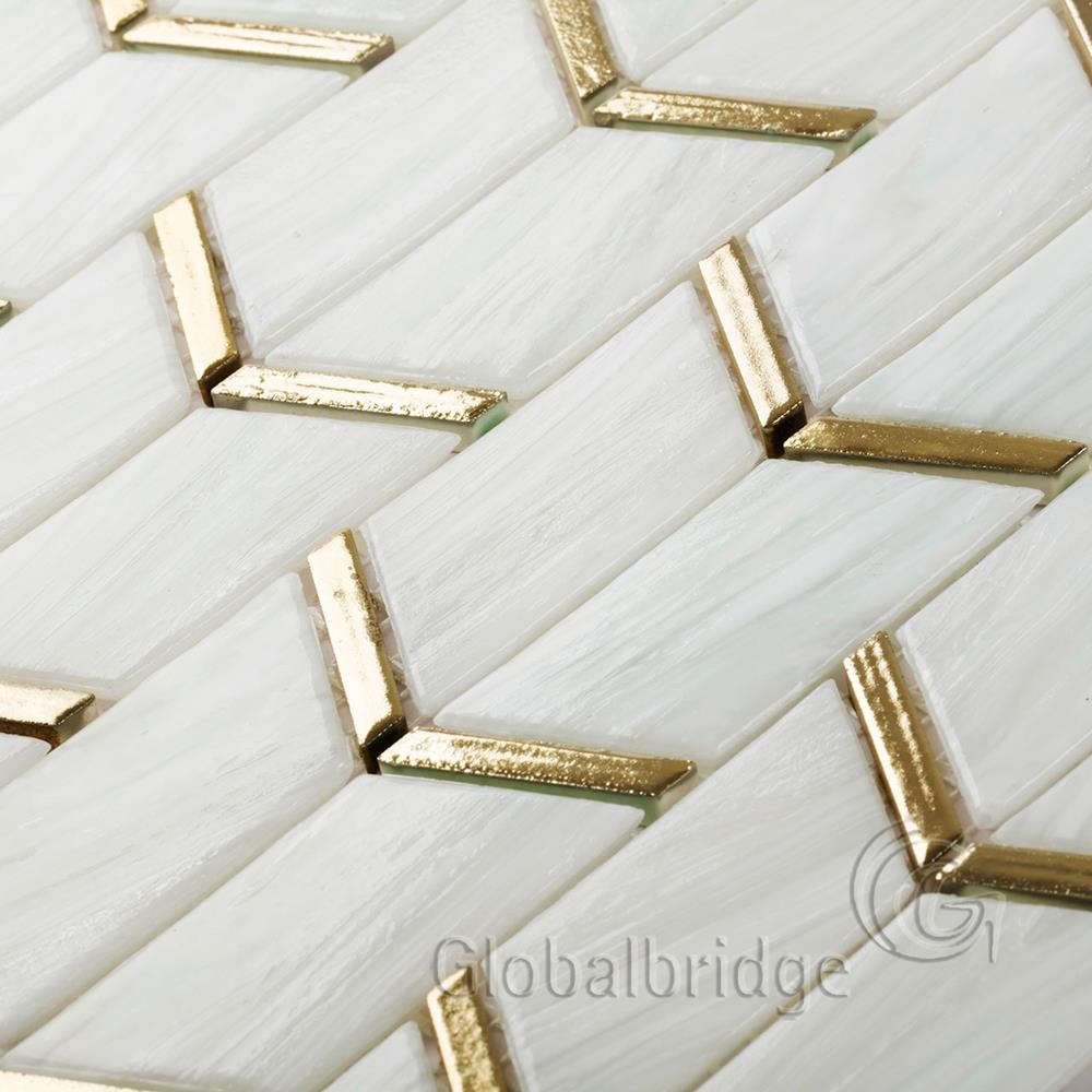 Azulejos de pared de mosaico de vidrio de diseño único de Stream