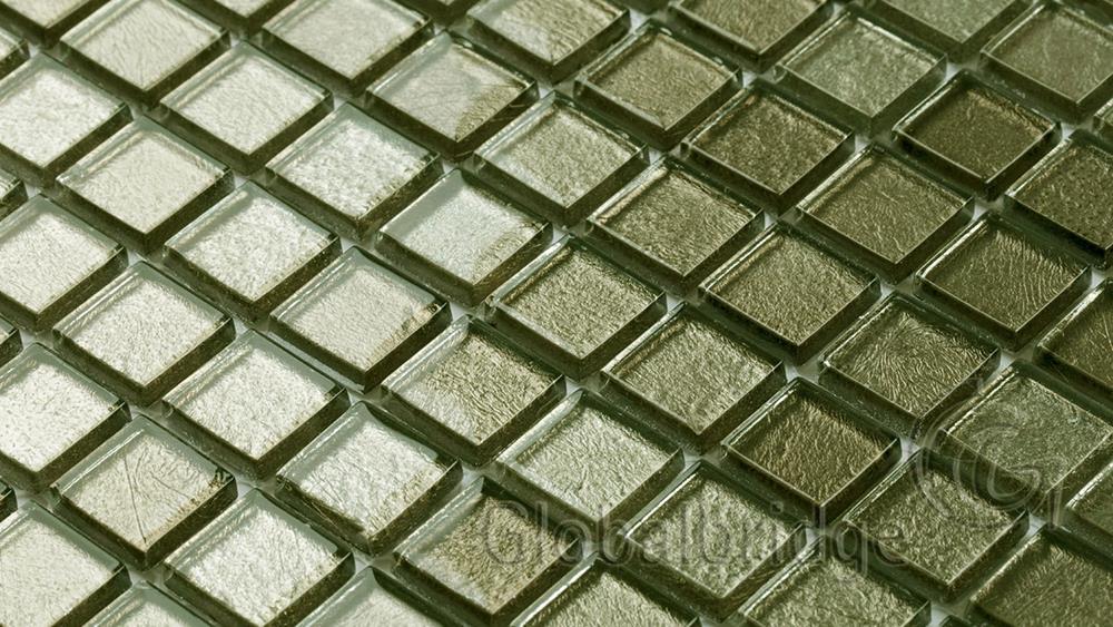 Decoración innovadora para el hogar, azulejos de mosaico de vidrio de aluminio