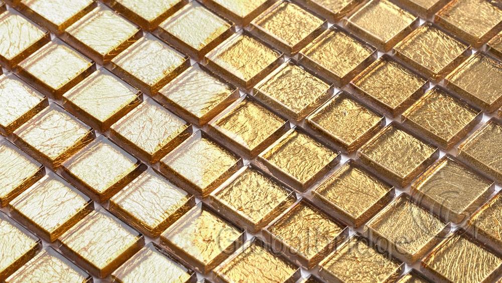 Decoración innovadora para el hogar, azulejos de mosaico de vidrio de aluminio