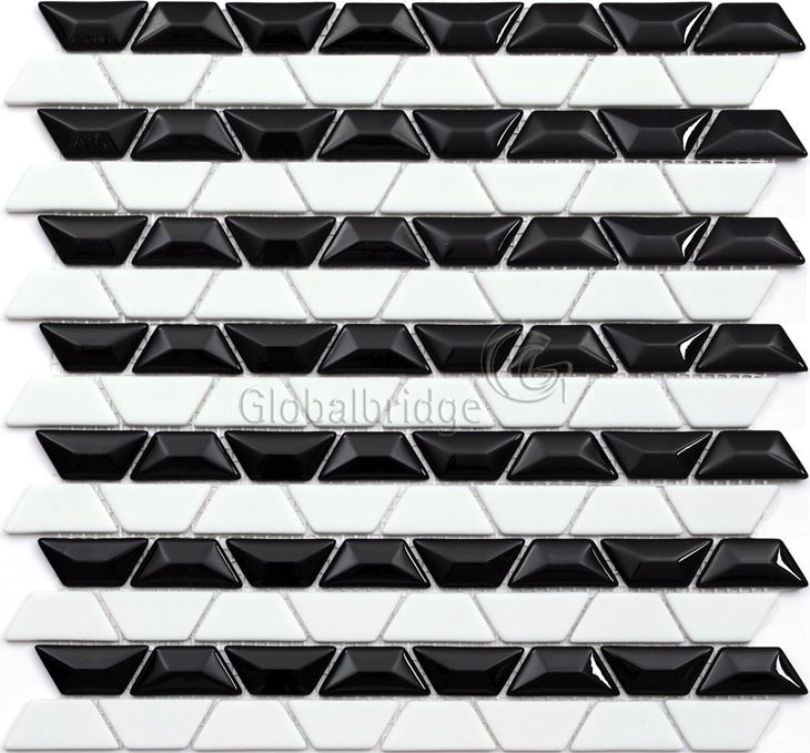 3D reciclado baldosas mosaico de vidrio