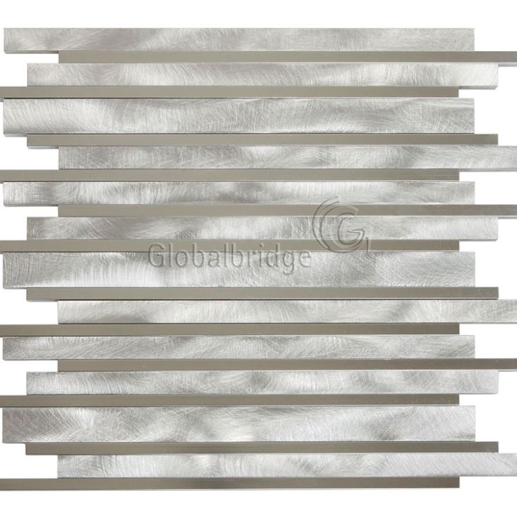 Azulejos de pared de mosaico de aluminio