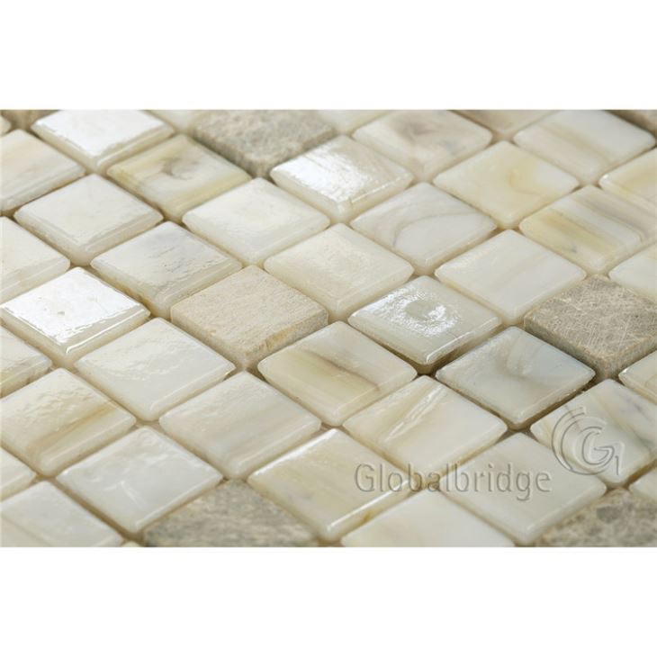 Azulejos de mosaico de vidrio antiguo