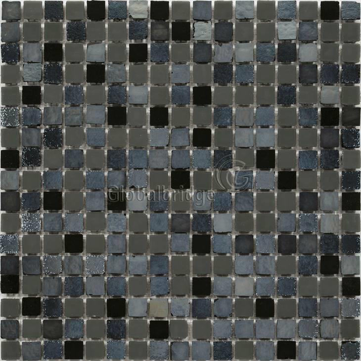 Azulejos de pared de mosaico de vidrio antiguo