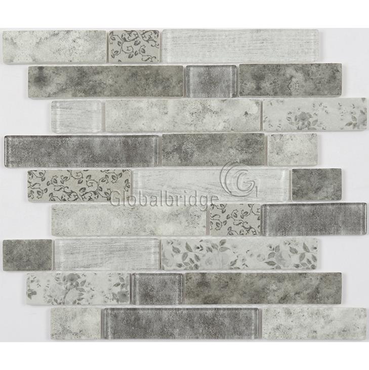 Mezcla de cristal Esmalte Mosaico de vidrio Azulejo Backsplash Mosaico Patrón Arte