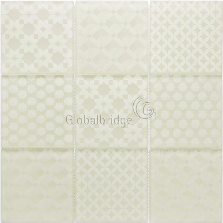 Azulejos de mosaico de baño cristal