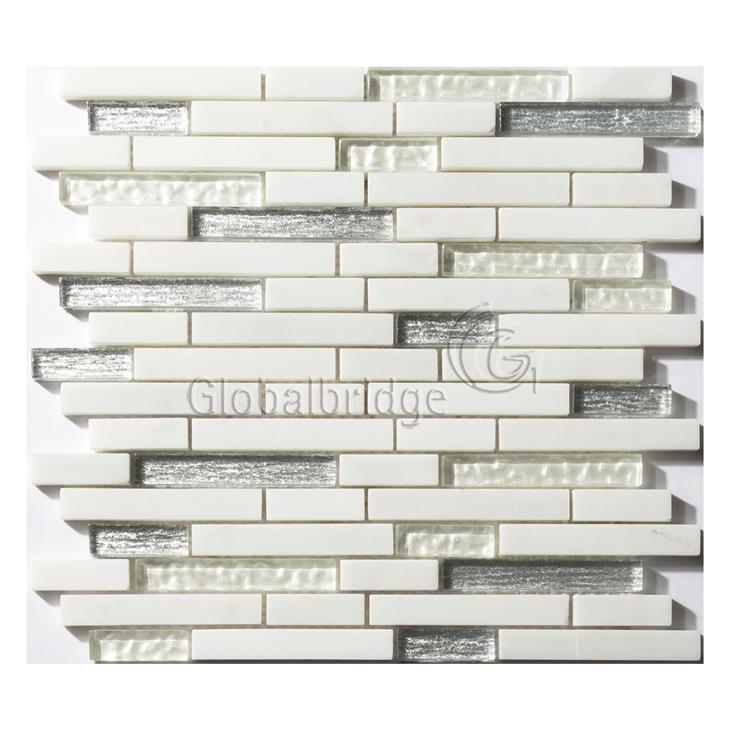 Azulejo de mosaico de piedra de vidrio