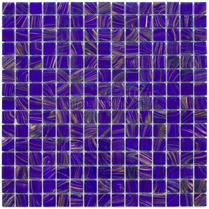 Azulejo de mosaico de vidrio de pared de baño Goldline