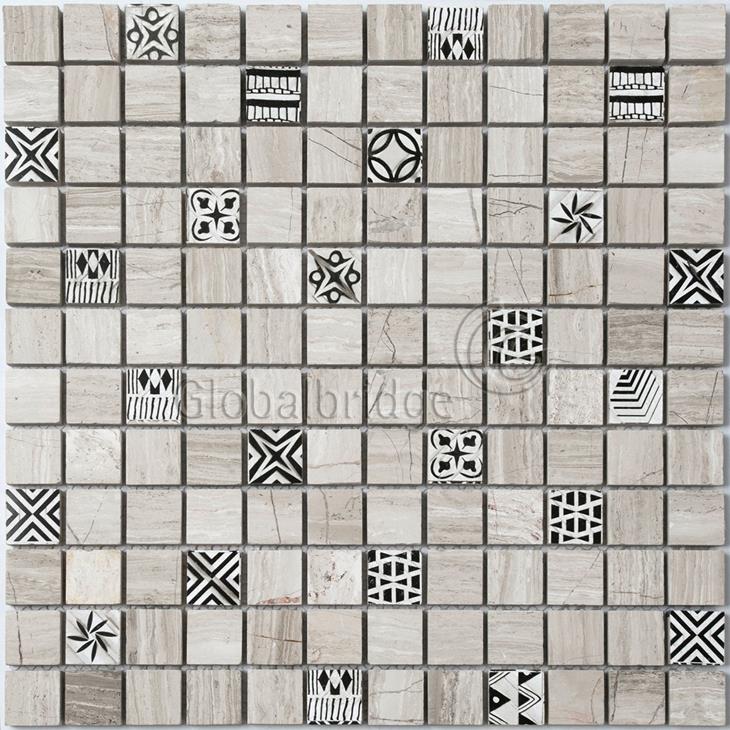 Azulejo de pared de mosaico de mármol