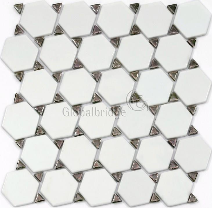 Azulejo de mosaico de vidrio reciclado moderno