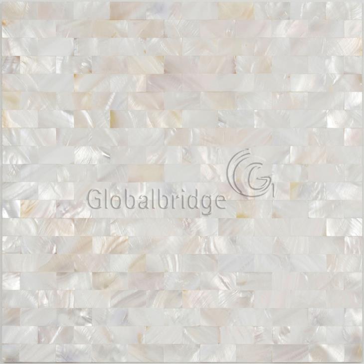Protector contra salpicaduras de mosaico de madreperla