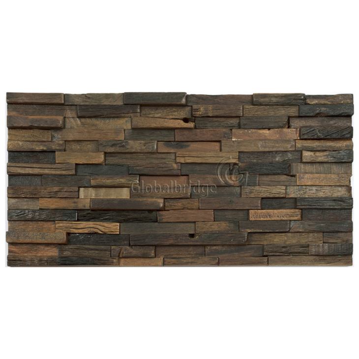 Azulejo de pared de madera recuperada