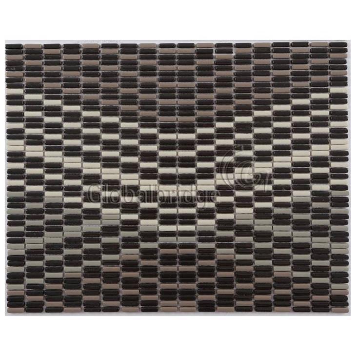 Mosaico de pared de baño de vidrio reciclado
