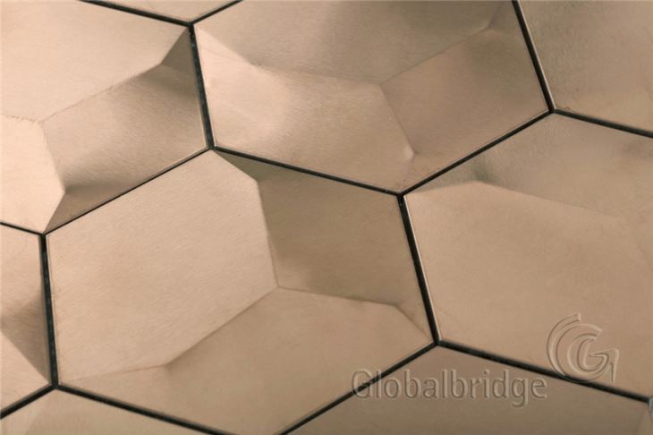 Tablero de mosaico de acero inoxidable